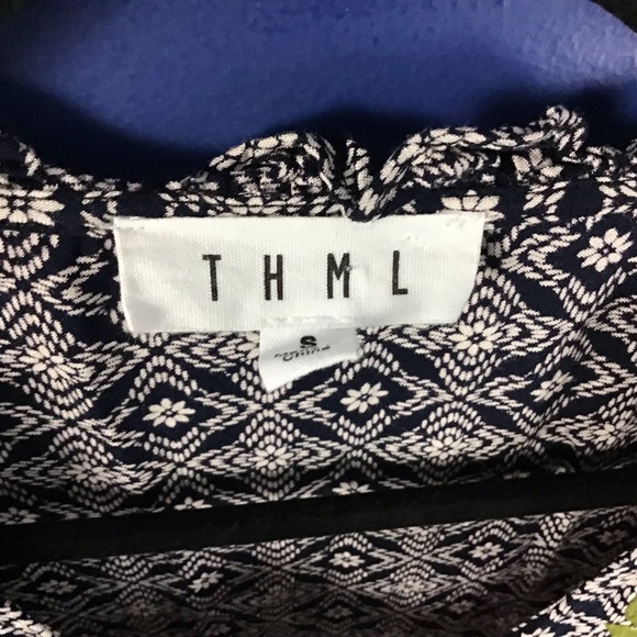 THML Flutter Sleeve Boho Embroidered Top - Picture 3 of 6